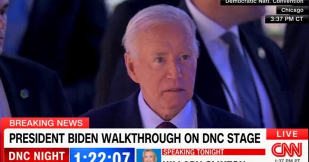 Joe Biden’s DNC Appearance Raises Concerns: Zoned Out Like a Zombie Before Speech