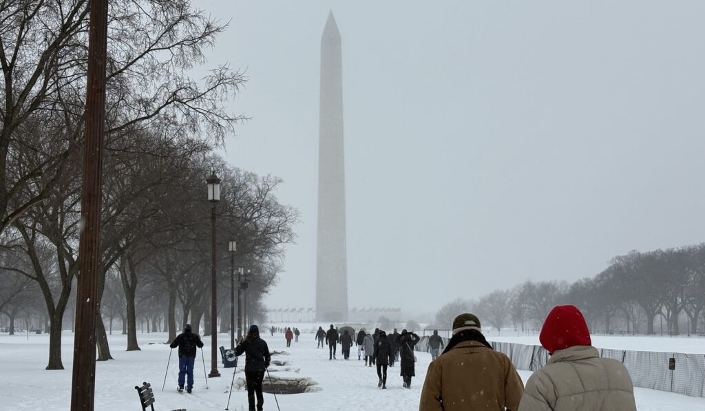 First Major Winter Storm Blankets D.C. in Snow, Sleet
