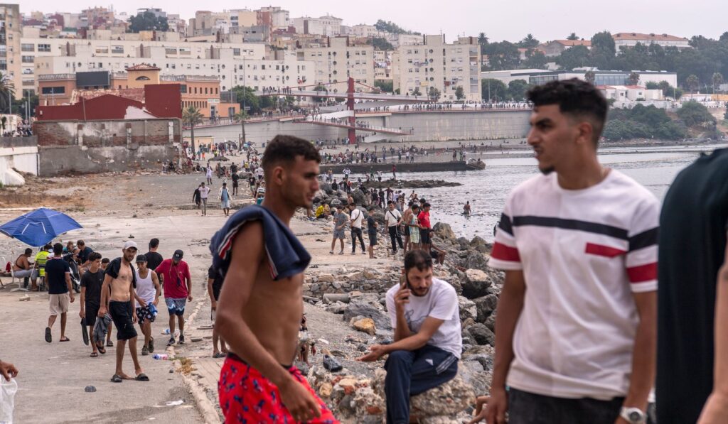 Abdulah Buji rode motorbike to Ceuta amid tens of thousands swimming