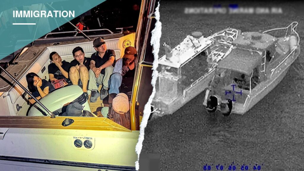 Coast Guard and CBP Stop Boat Carrying 13 Chinese Nationals Off Key Largo