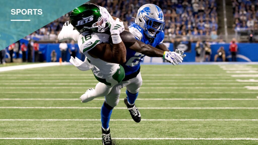 Jets Rookie Kenyon Sadiq Breaks Out With 105-Yard Game in Loss to Lions