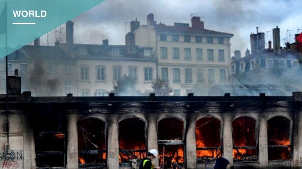 French Police Use Tear Gas and Water Cannons as Living-Cost Protests Turn Violent in Paris, Lyon, Marseille