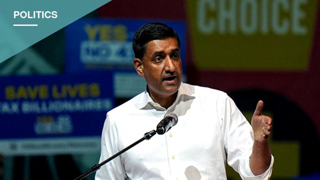Khanna Tells Billionaires 'You Didn't Build This Money Yourself' in Defense of California Wealth Tax
